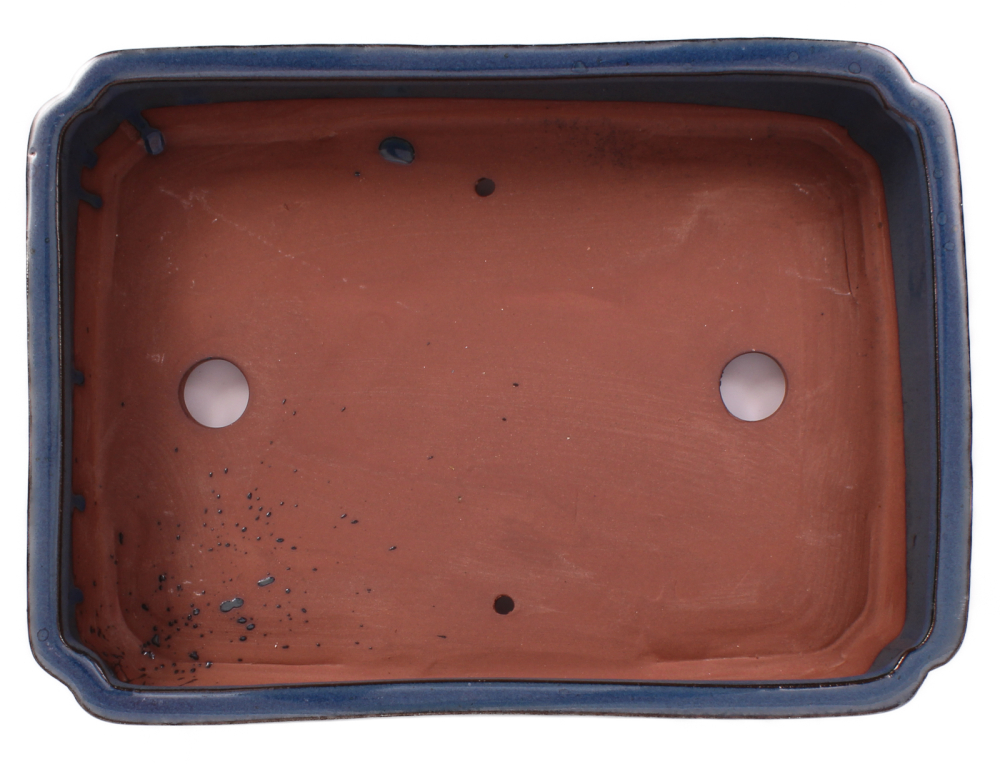 Preview: Bonsai - Schale eckig 31.5 x 22.5 x 7 cm, graublau  40444