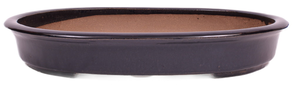 Bonsai - Schale oval 48 x 38.5 x 8 cm, dunkelblau  frostfest 40446