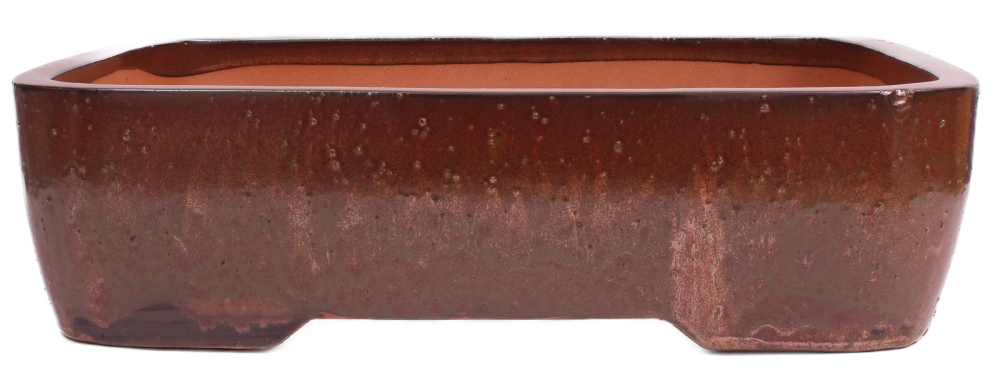 Preview: Bonsai - Schale eckig 53 x 42 x 10 cm Kupferfarben frostfest 40453  2.Wahl