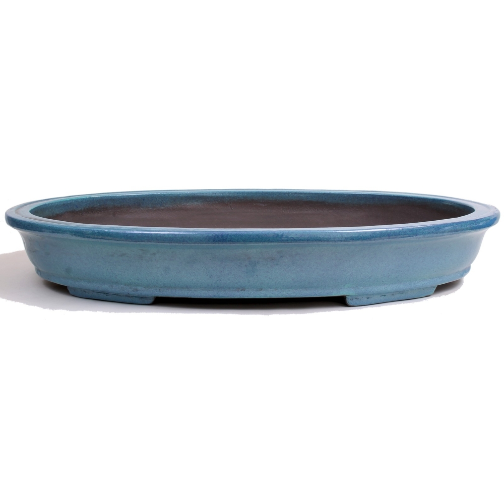 Bonsai - Schale, Waldschale, oval, 70 x 49 x 10 cm, blaugrau, frostfest 40706