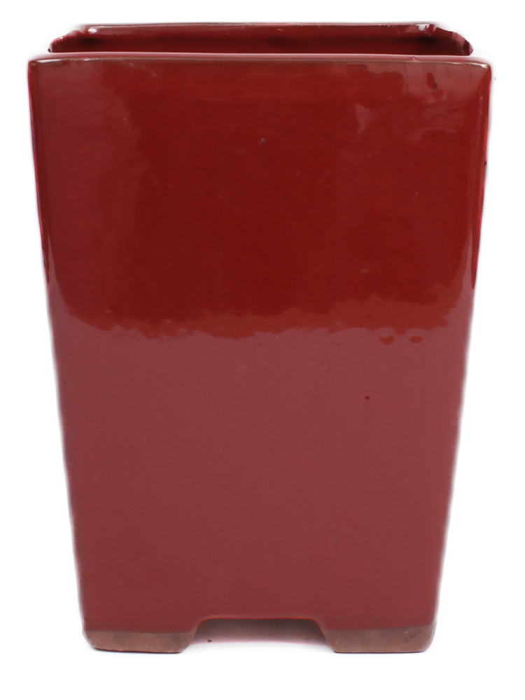 Preview: Bonsai Kaskadenschale ca. 18 x 18 x 23 cm braunrot 50059