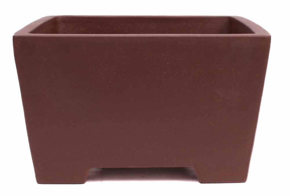 Preview: Bonsai - Kaskadenschale 28.5 x 28.5 x 17 cm unglasiert braun frostfest 50068