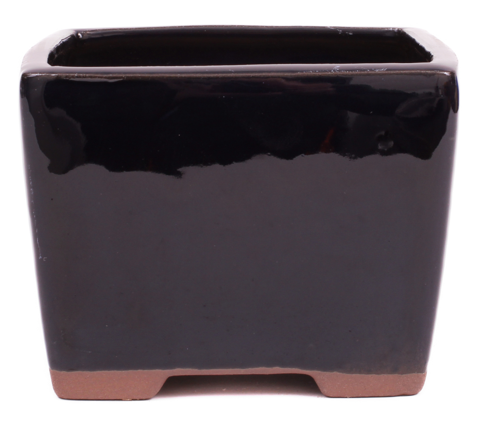 Preview: Bonsai Kaskadenschale quadratisch 13.5 x 13.5 x 10.5 cm dunkelblau  50072