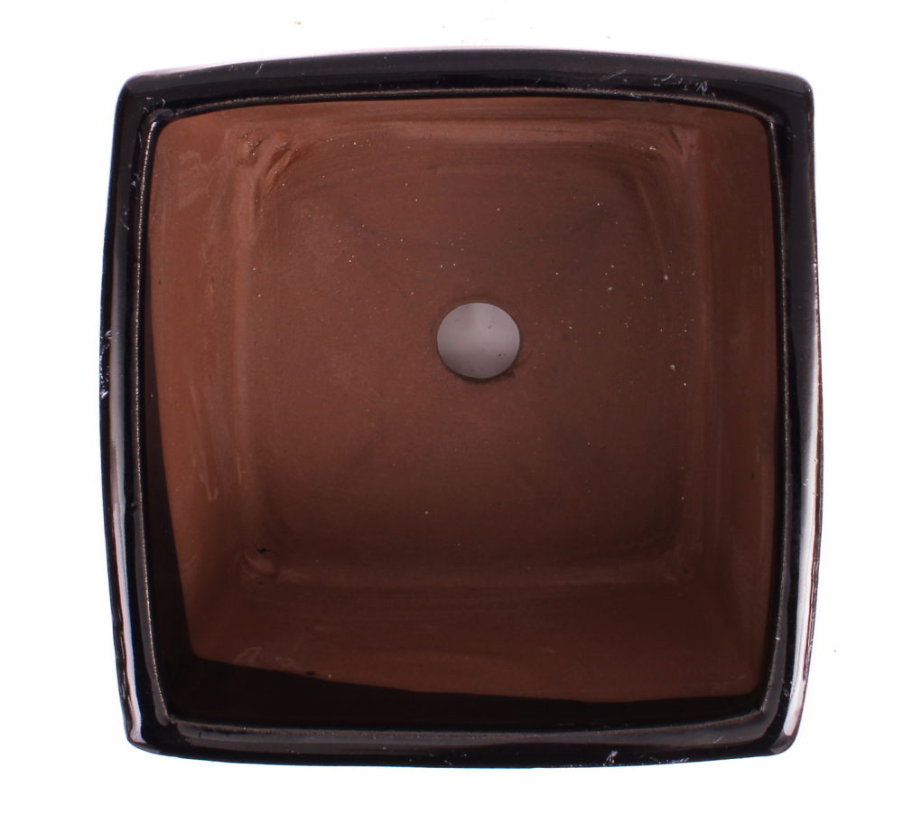 Preview: Bonsai Kaskadenschale quadratisch 13.5 x 13.5 x 10.5 cm dunkelblau  50072