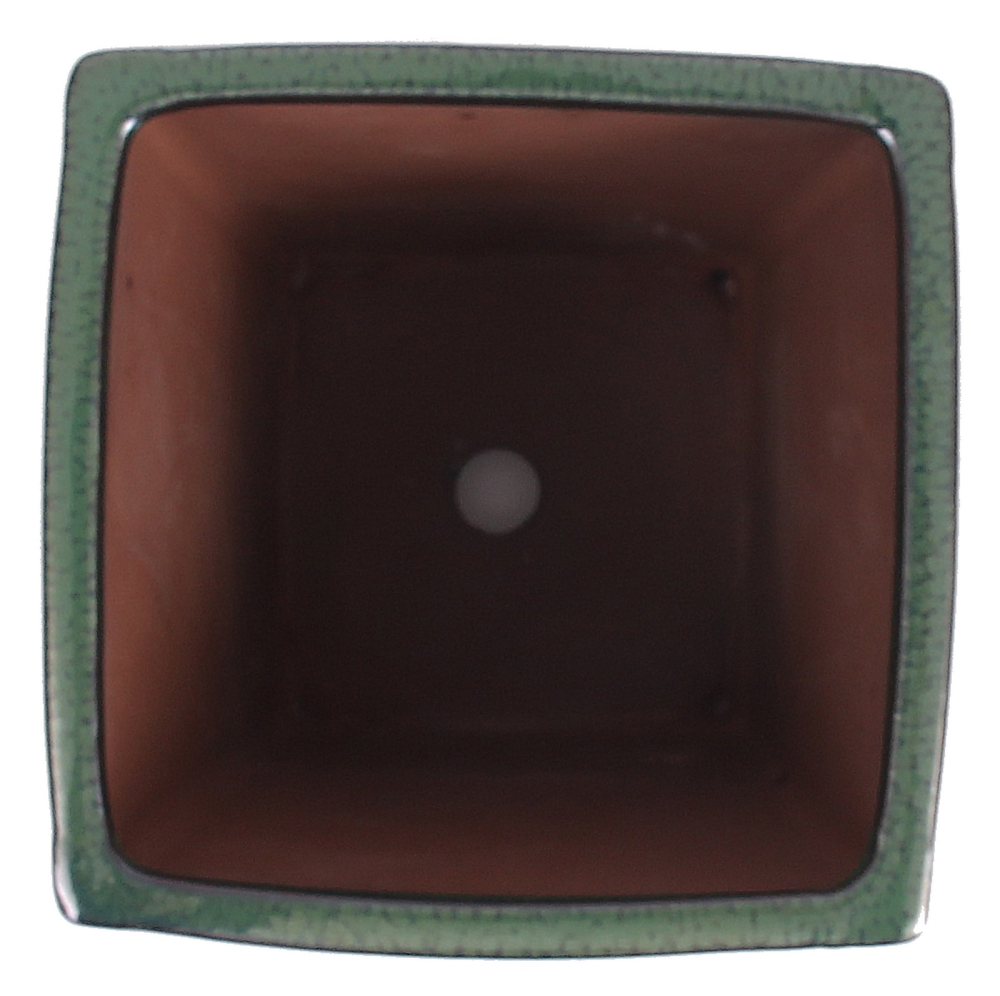 Preview: Bonsai - Kaskadenschale 14 x 14 x 19 cm, grün 50173