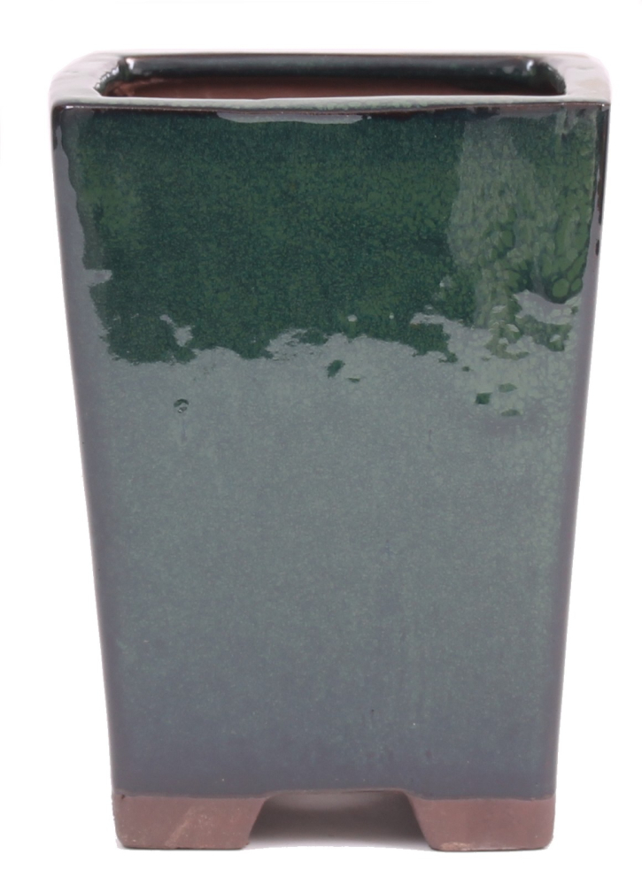 Bonsai - Kaskadenschale 10.5 x 10.5 x 14.5 cm,  grün 50174