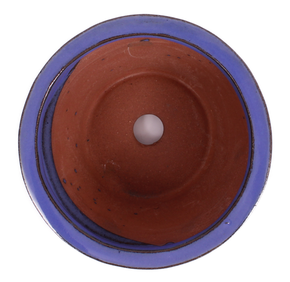 Preview: Bonsai Kaskadenschale rund 12,5 Ø x 7 cm, blau  50178