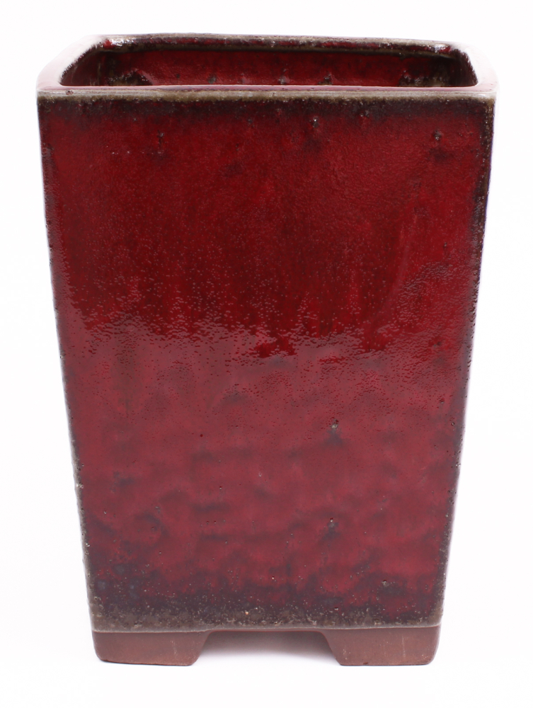 Preview: Bonsai - Kaskadenschale 18 x 18 x 23.5 cm, bordeaux 50188