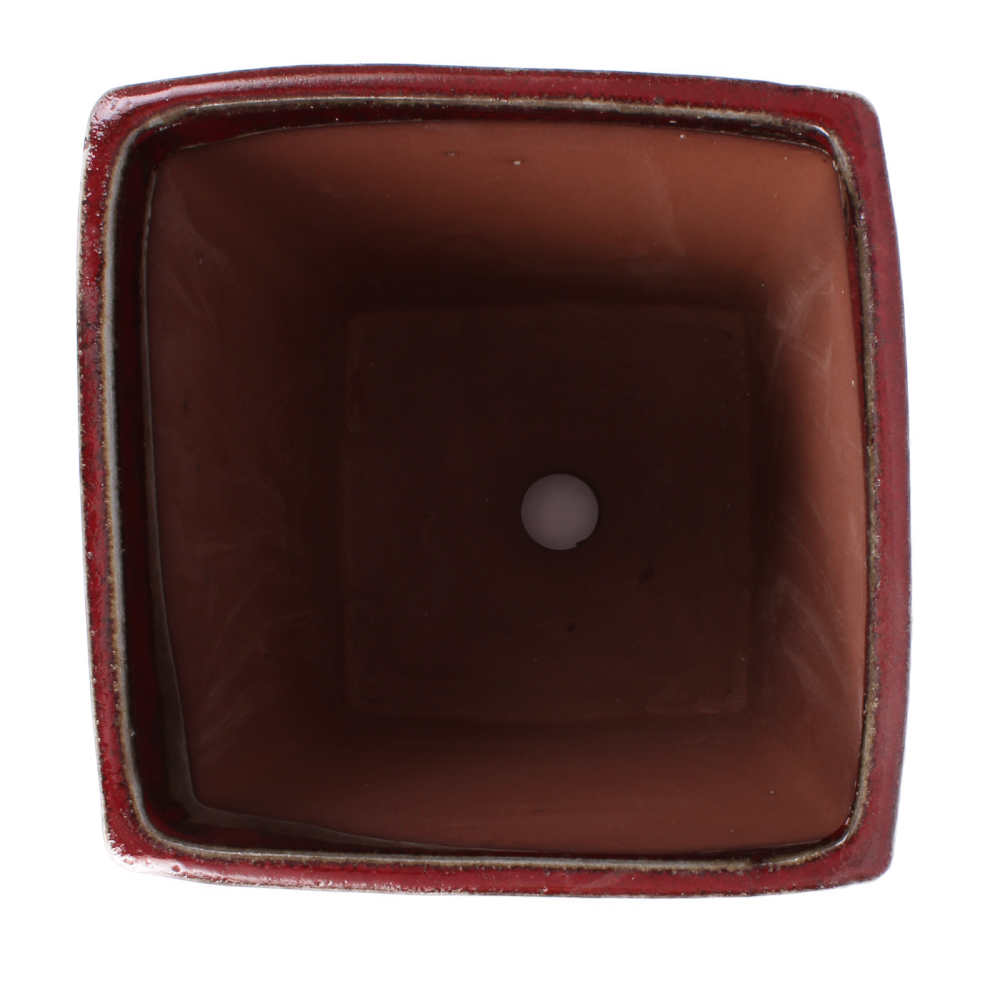 Preview: Bonsai - Kaskadenschale 18 x 18 x 23.5 cm, bordeaux 50188