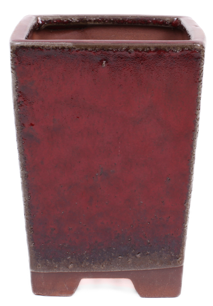 Preview: Bonsai - Kaskadenschale 10.5 x 10.5 x 14.5 cm bordeaux 50198