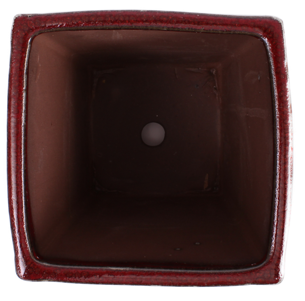 Preview: Bonsai - Kaskadenschale 14 x 14 x 19 cm bordeaux  50199