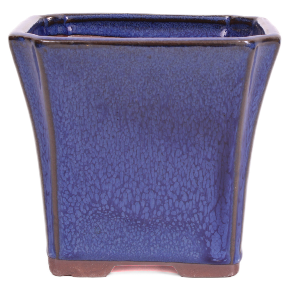 Preview: Bonsai Kaskadenschale quadratisch 13 x 13 x 11.5 cm blau  50224