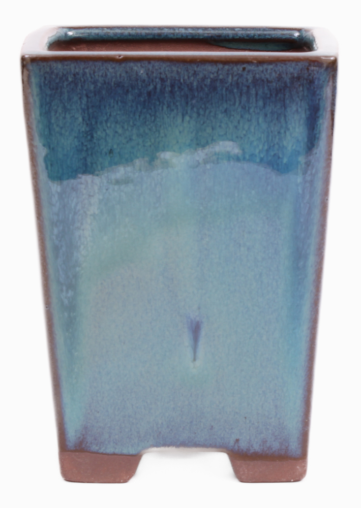 Preview: Bonsai - Kaskadenschale 10.5 x 10.5 x 14.5 cm grünblau 50231