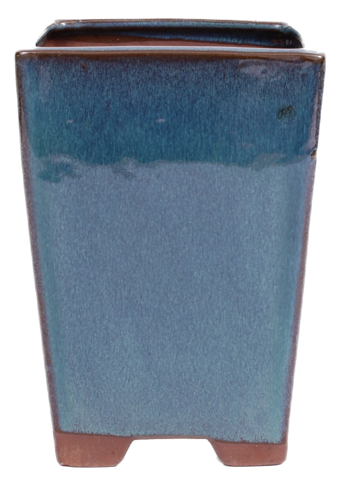 Preview: Bonsai - Kaskadenschale 14 x 14 x 19 cm grünblau 50232