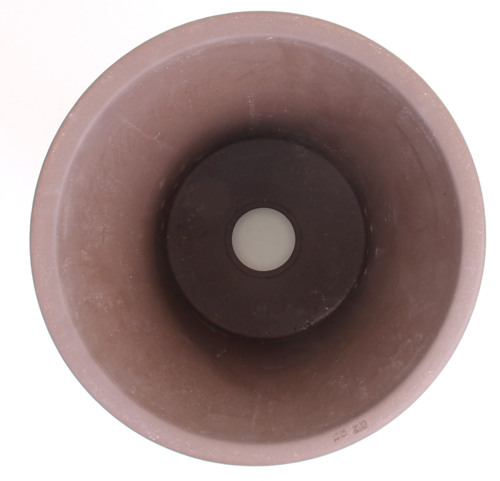 Preview: Bonsai - Kaskadenschale 25,5 x 24 Ø cm, beige-braun, mit Motiv, 50909