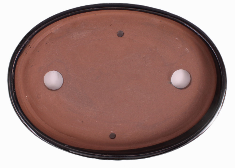 Preview: Bonsai - Schale Waldschale oval 25 x 18 x 4 cm dunkelblau  51038