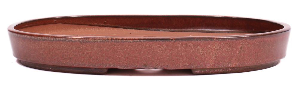 Bonsai - Schale Waldschale oval 39 x 27 x 5 cm kupferfarben frostfest  51041