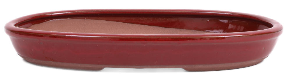 Bonsai - Schale Waldschale oval 27 x 16.5 x 3.5 cm braunrot   51086