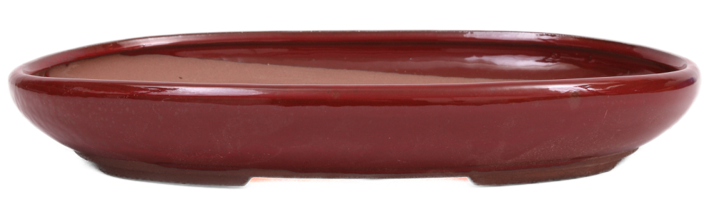 Bonsai - Schale Waldschale oval 31 x 22 x 5 cm braunrot  51090