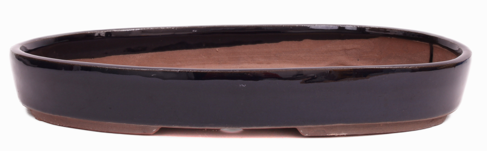 Bonsai - Schale Waldschale oval 31 x 21 x 4.5 cm dunkelblau   51091