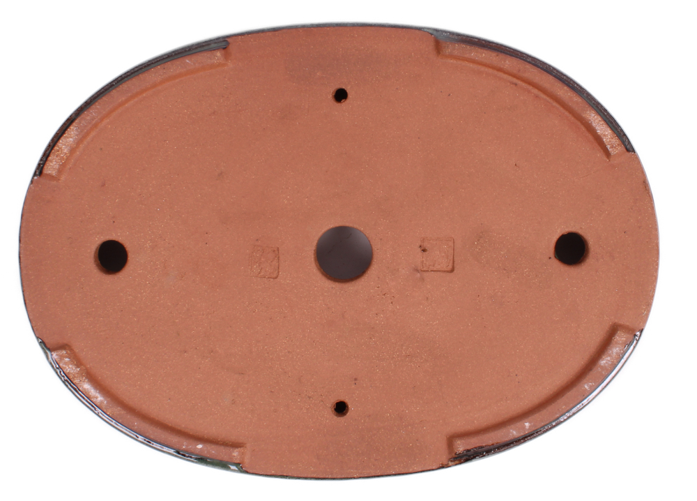 Preview: Bonsai - Schale Waldschale oval 34 x 24 x 4.5 cm moosgrün frostfest 51092