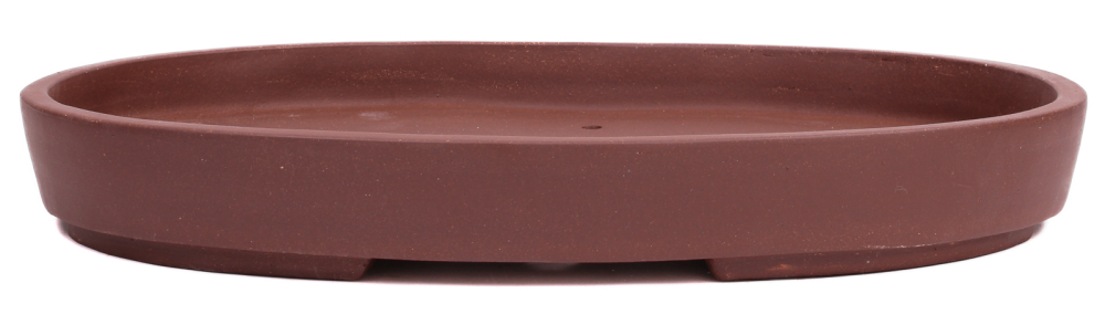 Bonsai - Schale Waldschale oval 39 x 27 x 5 cm unglasiert braun frostfest  51093