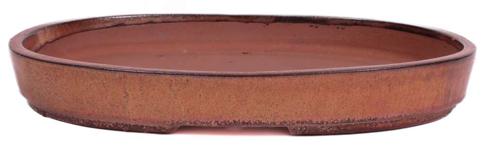 Bonsai - Schale, Waldschale, oval 37 x 26.5 x 5 cm kupferfarben, frostfest  51346