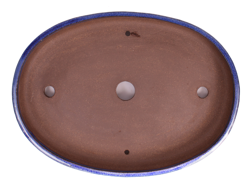 Preview: Bonsai - Schale, Waldschale, oval 34 x 24 x 4.5 cm blau  51397