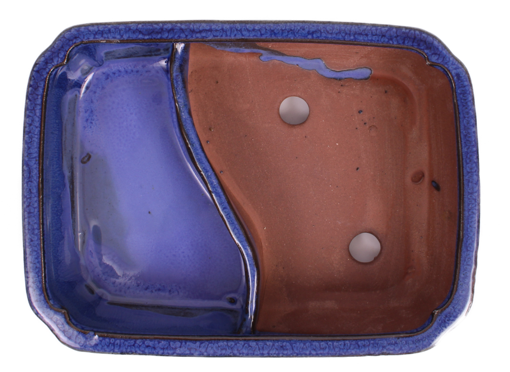 Preview: Bonsai - Schale, Wasserschale, eckig  22 x 16 x 6.5 cm blau 51399