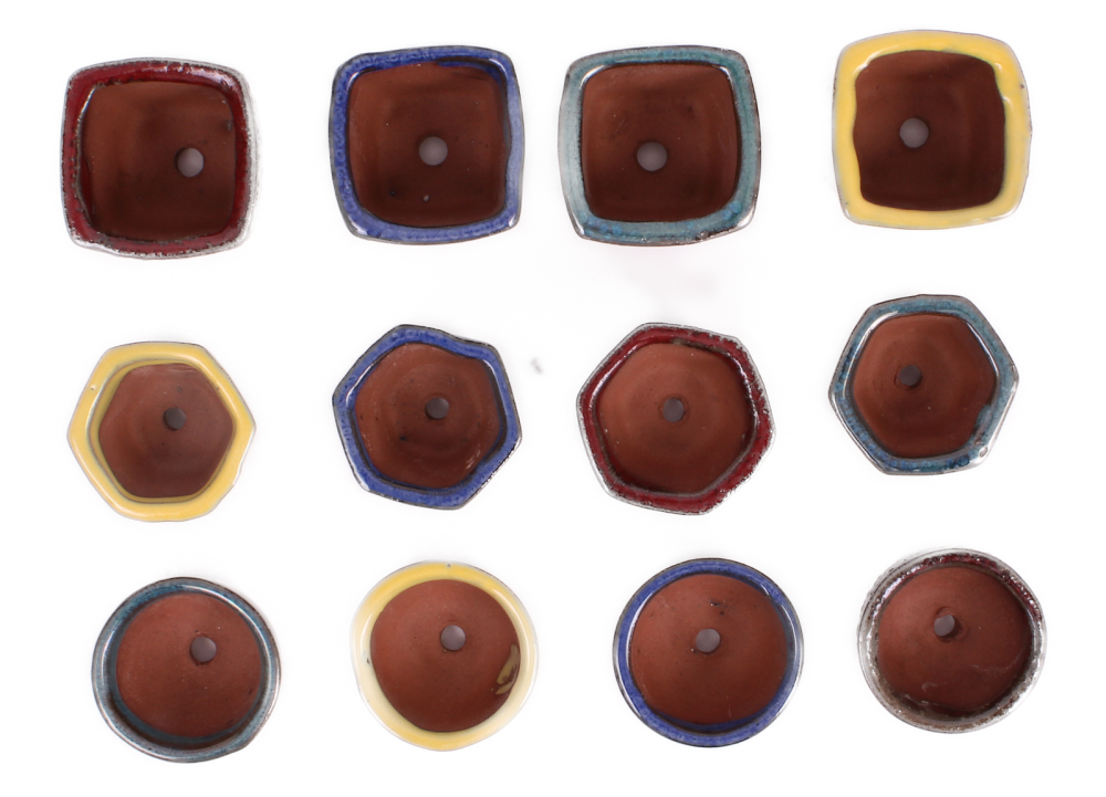 Preview: 12er-Set Bonsai - Schale, Mameschale, Minischale  ca. 4.5 cm  52001