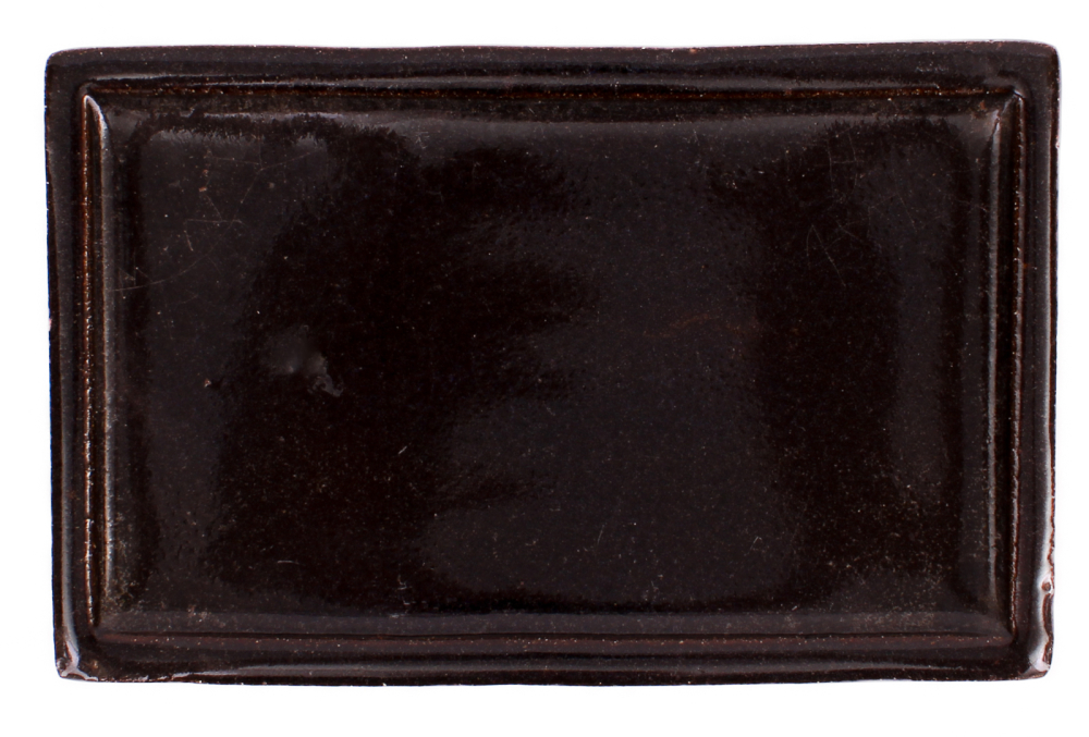 Preview: Bonsai - Untersetzer eckig 18 x 11.5 (innen 16 x 9.5) cm schwarz Keramik  53009