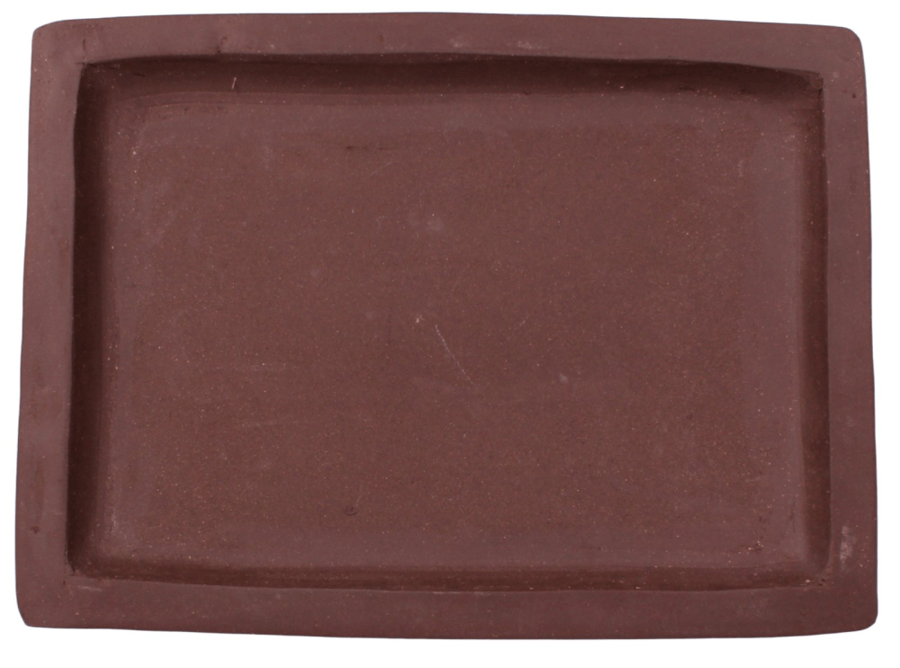 Bonsai - Untersetzer eckig 27.5 x 20.5 (innen 22.5 x 15.5) cm braun Keramik 53023