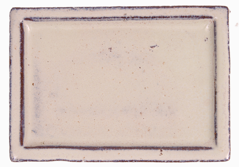 Preview: Bonsai - Untersetzer eckig 11 x 7.5 cm (innen 8.5 x 5) cremefarben Keramik  53376