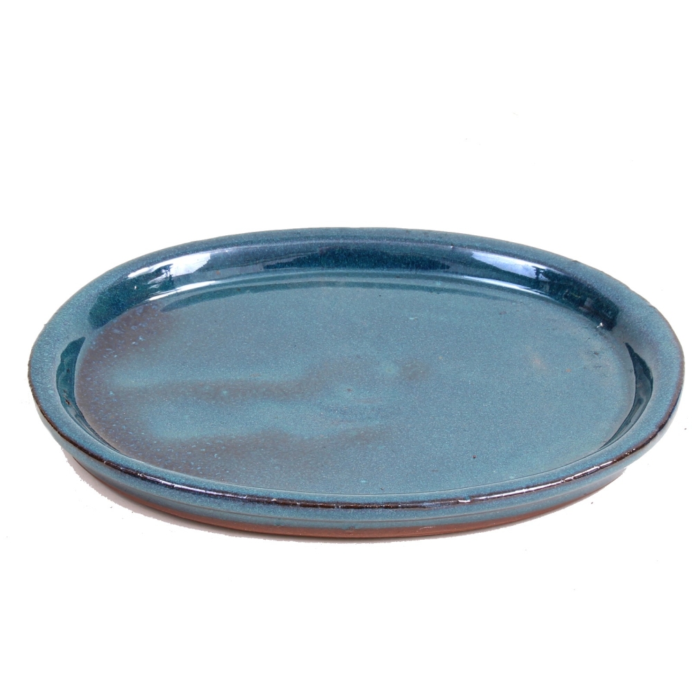 Bonsai - Untersetzer oval 21 x 17 cm, grün-blau  54969