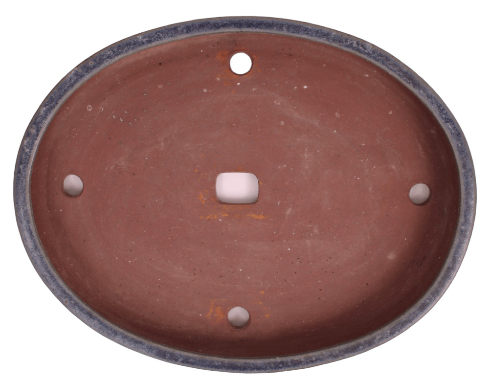 Tokoname ovale Bonsai-Schale Suisyouen 45,6 × 35,2 × 6,1 cm – gebraucht 58002