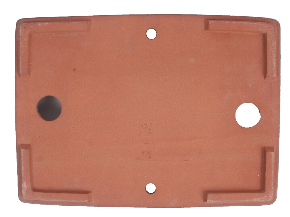 Preview: Tokoname Bonsaischale von Youzan - 36 x 26 x 5,5 cm - eckig - blau - 58109