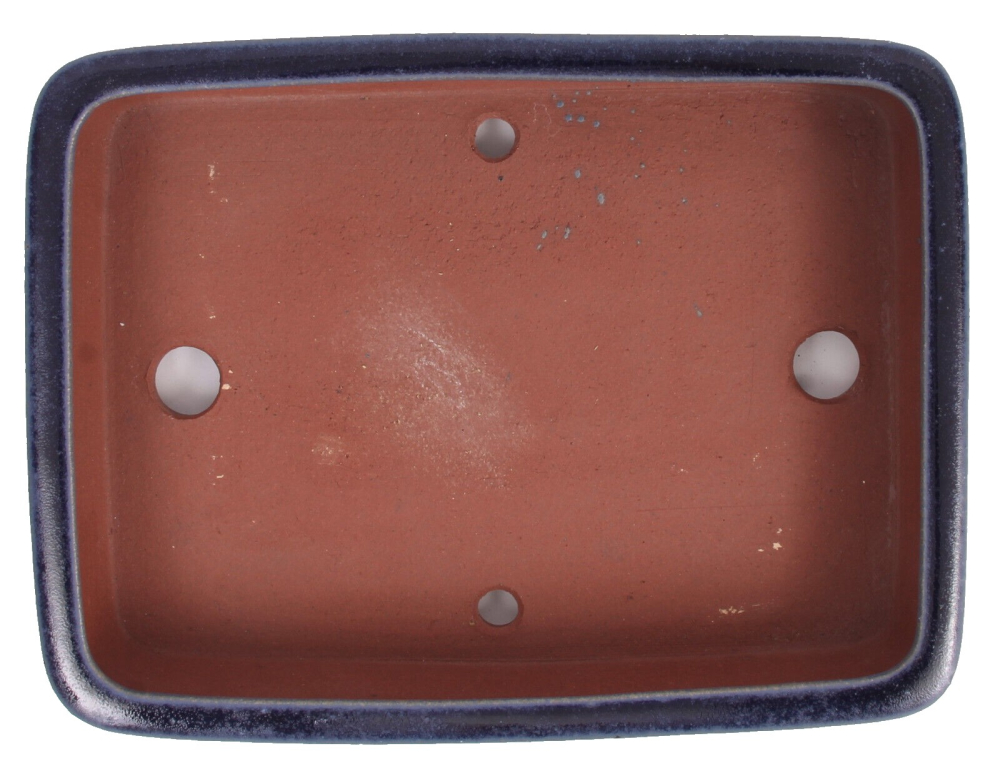 Preview: Tokoname Bonsaischale von Youzan - 30,5 x 23 x 6 cm - eckig - blau - 58113