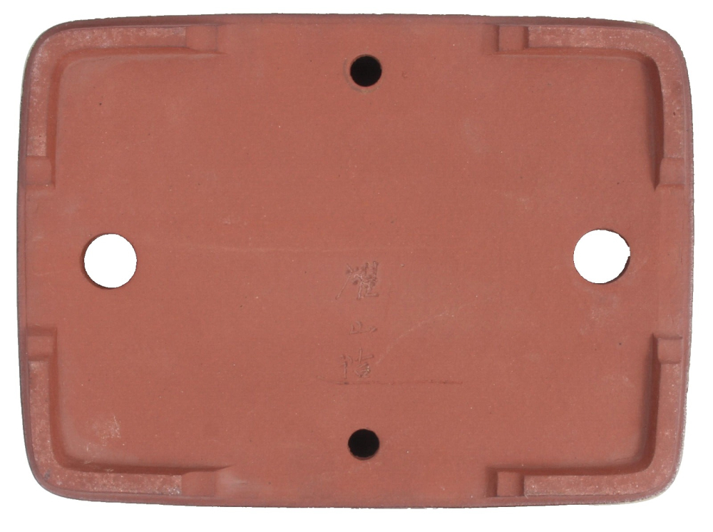 Preview: Tokoname Bonsaischale von Youzan - 30,5 x 23 x 6,2 cm - eckig - matt gelb - 58119