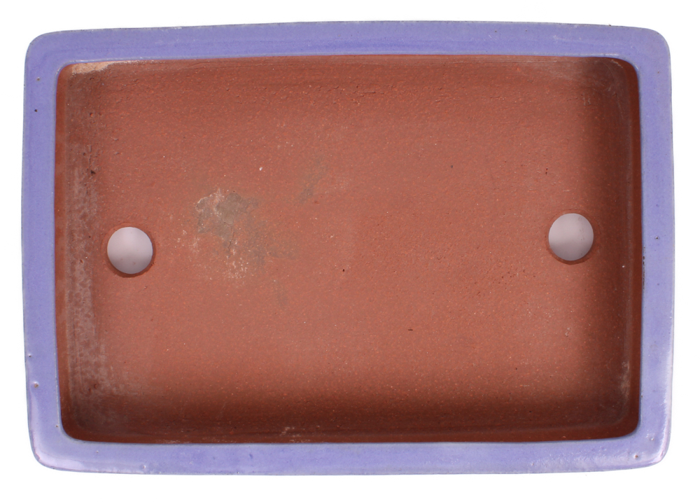 Preview: Tokoname Bonsaischale von Youzan - 31 x 21.5 x 5.3 cm - eckig - hellblau - 58135