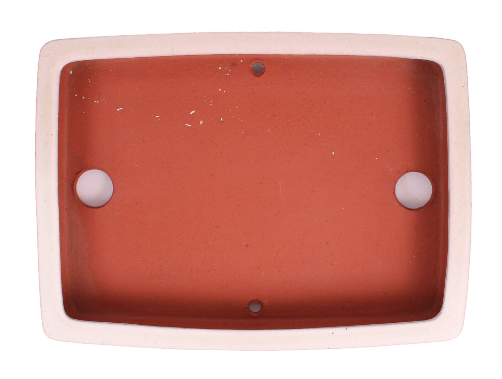 Preview: Tokoname Bonsaischale von Youzan - 36 x 25.5 x 5.5 cm - eckig - creme - 58140