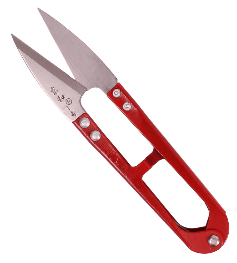 Bonsai Blattschneider Knospenschere Mini-Gartenschere 125 mm rot 60141