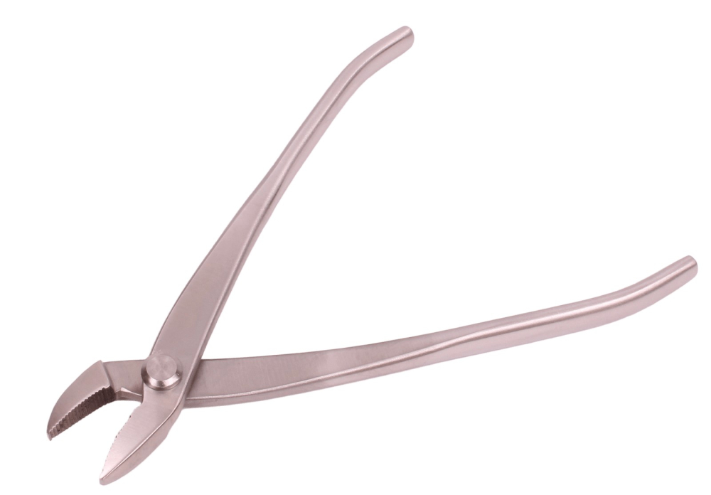 Preview: Dingmu Bonsai-Jinzange abgewinkelt 180 mm Edelstahl – Art. 60996