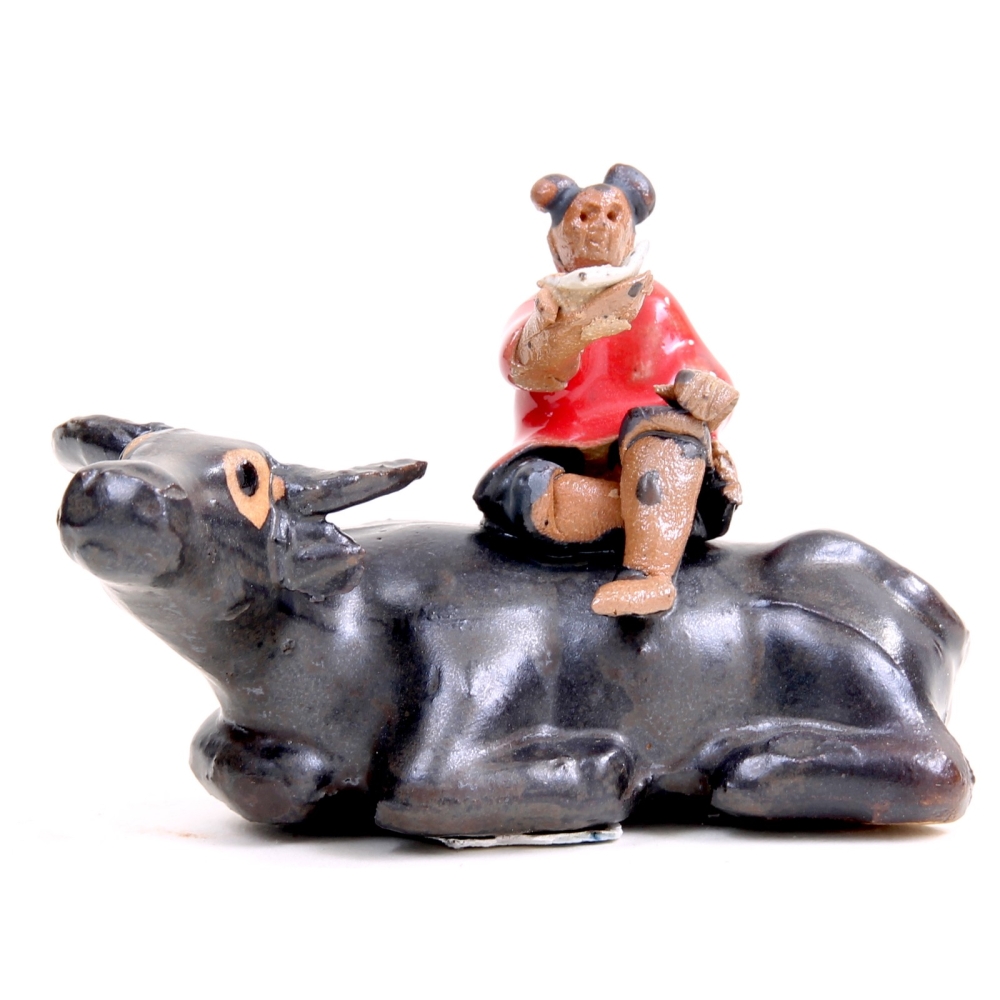 Bonsai - Figur,  Asiatischer Wasserbüffel  8 x 4 x 5,5 cm   70919
