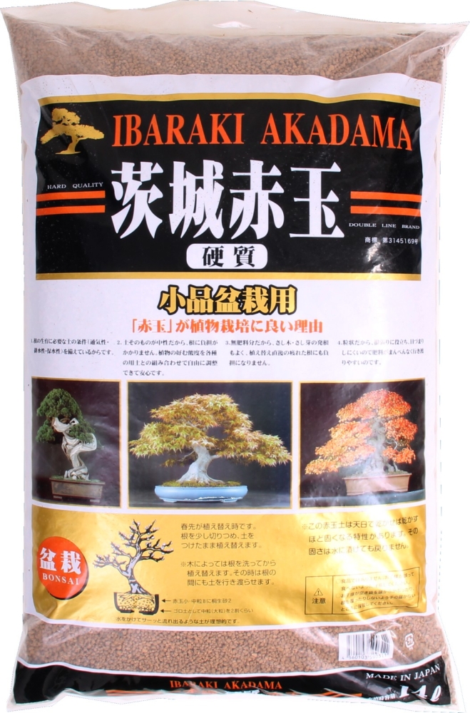 Bonsai-Erde Akadama 1-3 mm Ibaraki hart 2 Liter (nicht original verpackt)