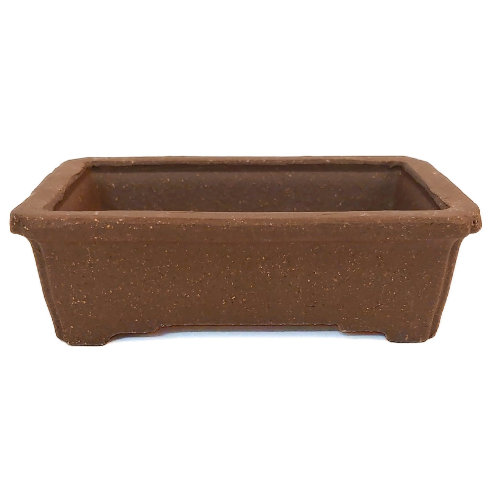 Bonsai - Schale /Mameschale 8,2 x 5,5 x 2,5 cm eckig braun 15000