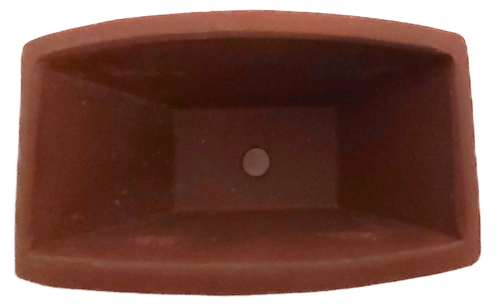 Bonsai - Schale /Mameschale 8.3 x 4.6 x 4.8 cm eckig braun 15003