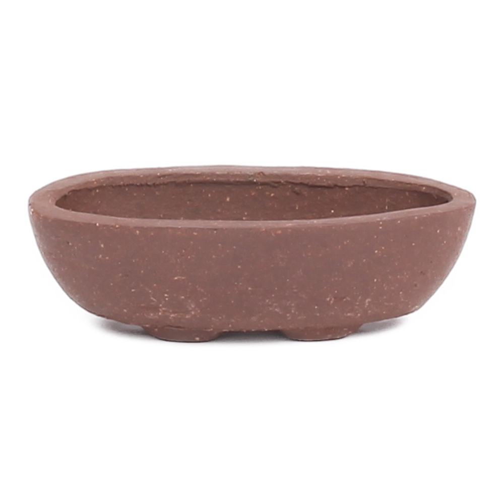 Bonsai - Schale /Mameschale 8 x 4.5 x 2.5 cm oval braun 15012