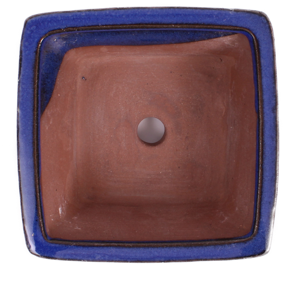 Bonsai - Schale 13 x 13 x 6.5 cm blau  15015