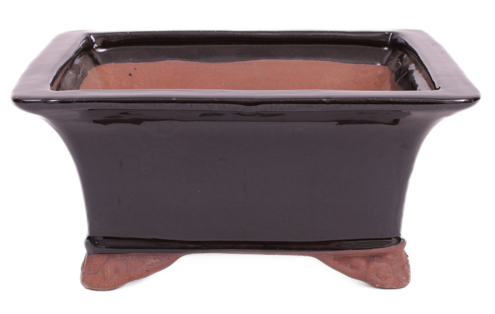 Bonsai - Schale 17.5 x 17.5 x 8.5 cm schwarz  22116