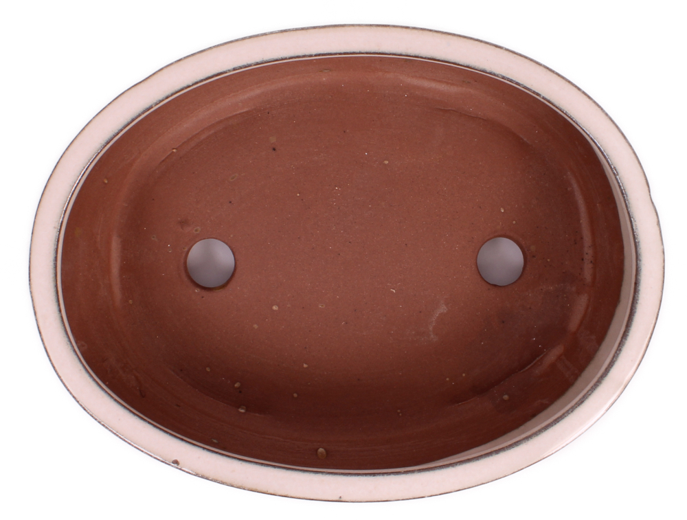 Bonsai - Schale oval 22 x 16.5 x 6.5 cm creme  22119